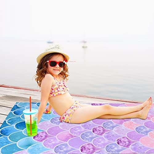 Little Mermaid Beach Towel Lightweight Quick-Dry and Absorbent
