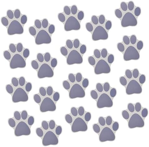20-Piece cartoon dog footprint bathtub stickers