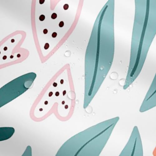 Erosebr Gol Kawaii Pig Bathroom Shower Curtain Set