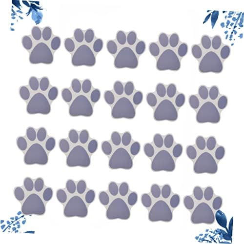 20-Piece cartoon dog footprint bathtub stickers