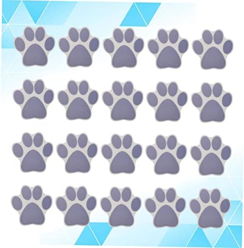 20-Piece cartoon dog footprint bathtub stickers
