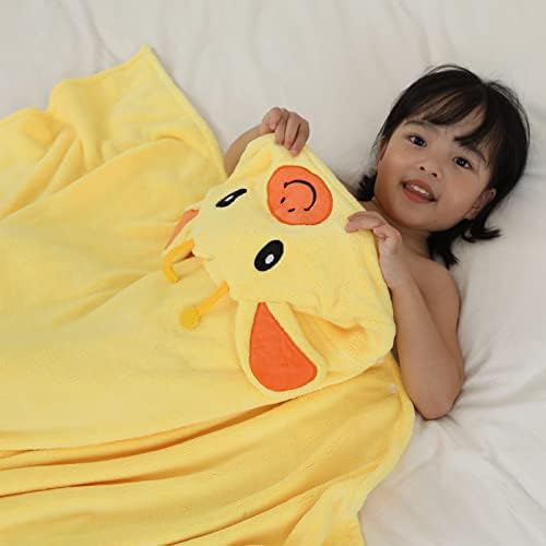 Kids Bath Towel with Hood for Pizza Beach Pool