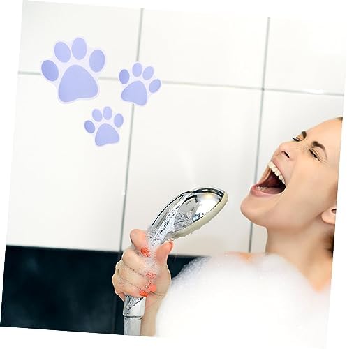 6 Adorable Dog Footprint Slip Stickers for bathtub shower safety