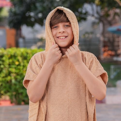 Premium 400 GSM 100 Cotton Hooded Bath towel for Kids Allen Mate
