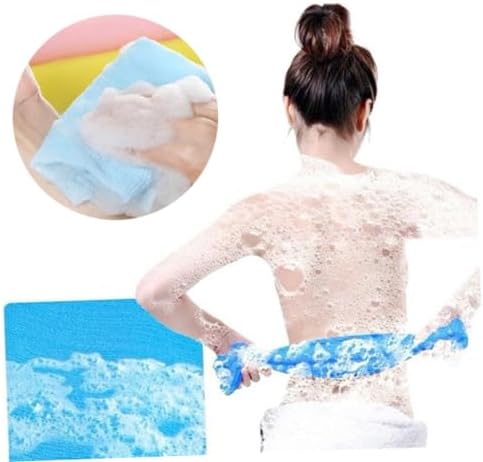 4pcs Exfoliating Bath Towel Long Nylon Back Scrubber Tool for Men Women
