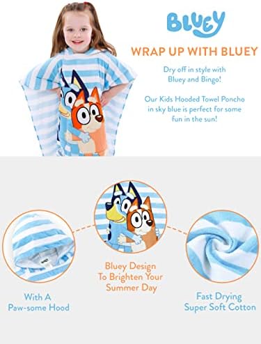 Stylish Bluey Hooded Towel