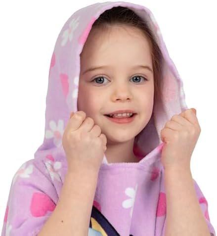 Bluey Poncho Kids Cotton Beach Towel Perfect for Swimming Warm Weather
