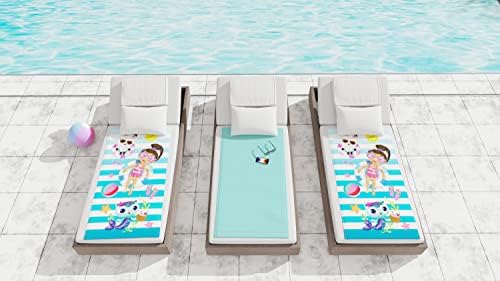 Franco DreamWorks Gabbys Dollhouse Super Soft Cotton Beach Towel