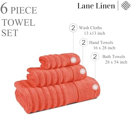 Luxuryribbed Bath Towels Set