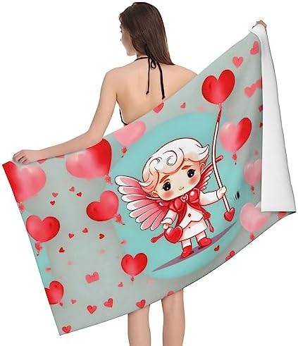 Cute Loving Boy Ultra-Fine Fiber Bath Towel
