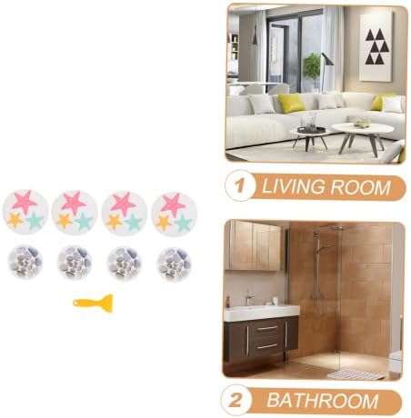 8-Piece Non-Slip Bathtub Stickers for Safe Bathing