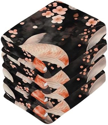 Watercolor Koi Fish Washcloths 2-Pack