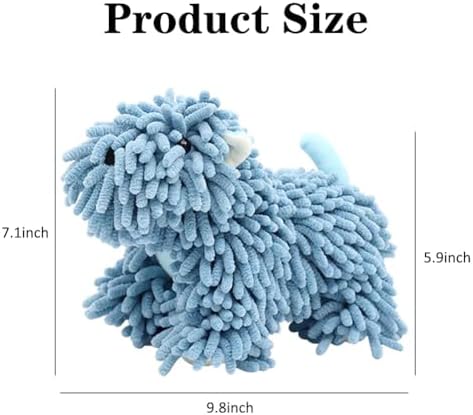 Shapeazy Cute Cartoon Dog Chenille Hand Towel for Home Kitchen