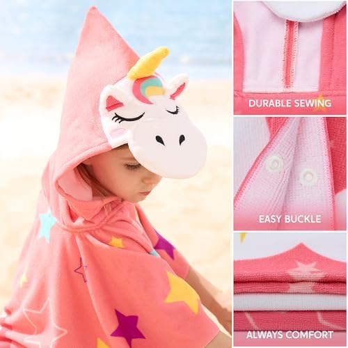 Quick Dry Double Thickness Hooded Beach Towel for Kids