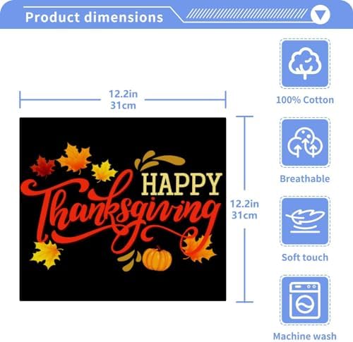 Thanksgiving Soft Washcloth Set 2-Piece