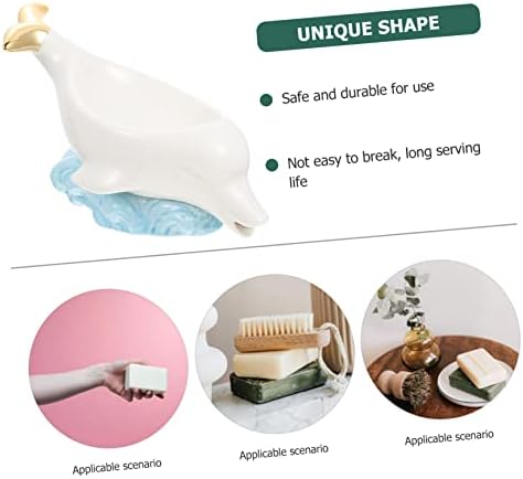 LIFKOME Ceramic Dolphin Soap Holder 1