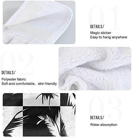 2 Pack Tropical Palm Tree Hand Towels