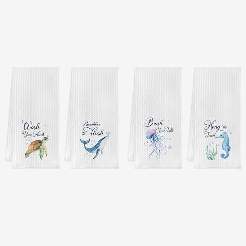 IWXYI Ocean Animal Hand Towels