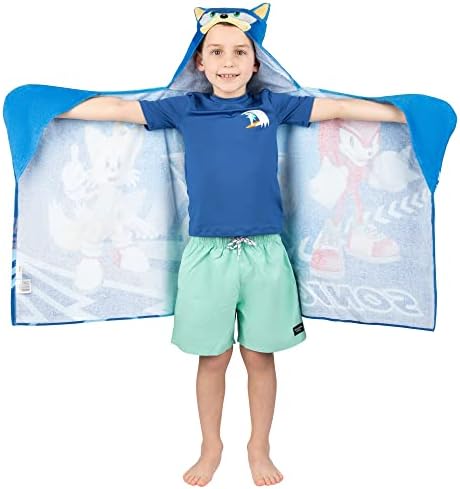 Sonic The Hedgehog - Cotton Kids Bath Towel Wrap