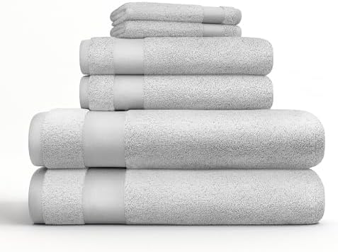 Linen Market Towels 6 Pack 100 Cotton Bath Essentials