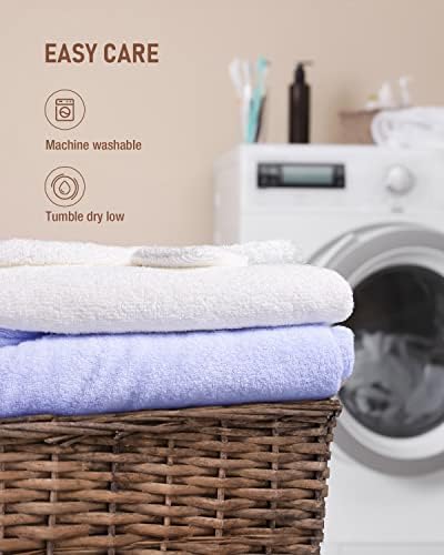 ZIONOR Bamboo Rayon Hooded Bath Towels for Kids Extra Large Hypoallergenic Soft