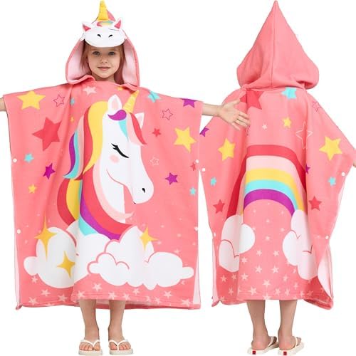 Quick Dry Double Thickness Hooded Beach Towel for Kids