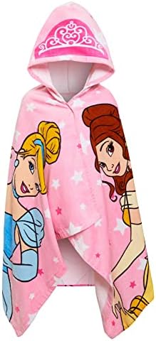 Disney Princess Hooded Towel - Premium Beach Cover Fast Dry Machine Washable