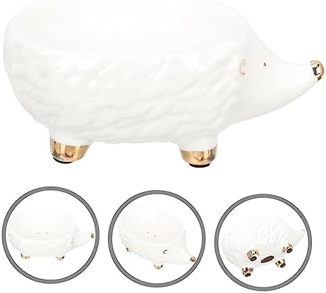 PRETTYZOOM Ceramic Hedgehog Soap Holder Elevate Your Bathroom decor