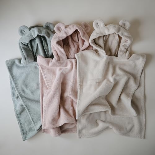 Mushie Poncho Towel for Kids organic Terry Cotton Ages 1-3