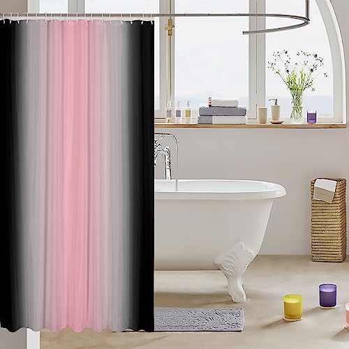 Perfect Pink Bath Curtain Set 72x78 Ombre