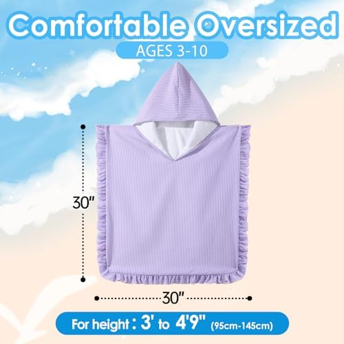 Soft30 Hooded bath towel for kids multi-functional seersucker design thick 30x30inches