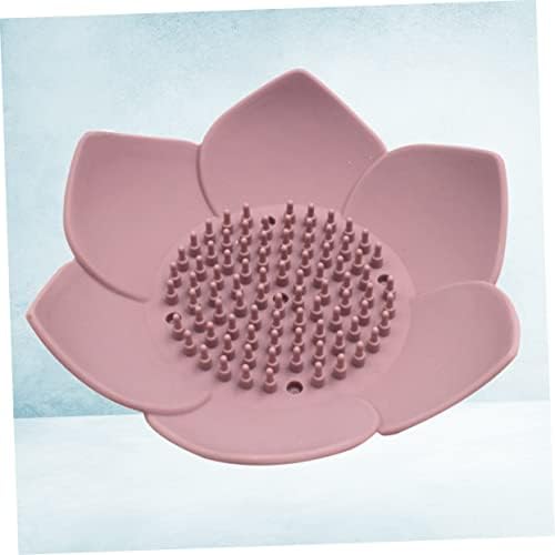 Ciieeo 1pc Creative Petals Shaped Silicone Soap Holder