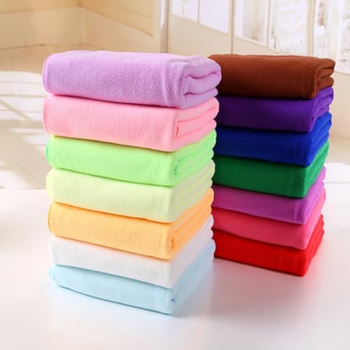 PrettyZoom Extra Large Red Bath Towels for Beach Spa Travel