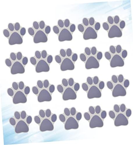 20-Piece cartoon dog footprint bathtub stickers