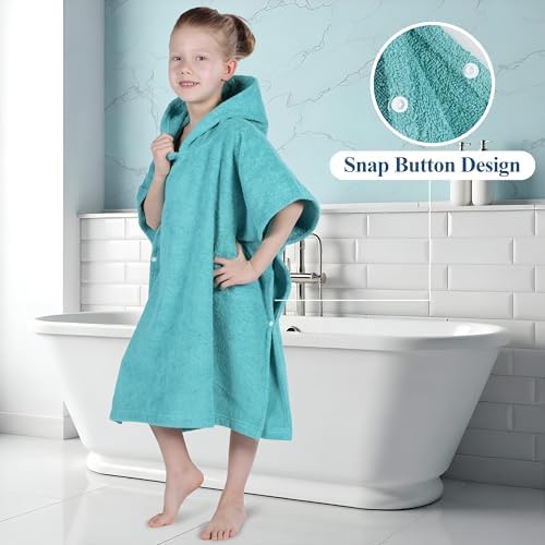Superior Kids Cotton Terry Poncho Soft Absorbent Easy-Wear
