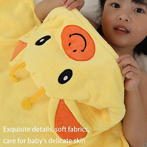 Kids Bath Towel with Hood for Pizza Beach Pool