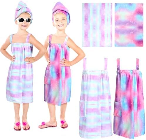 2 Set Boys Girls Boho Towel Wrap