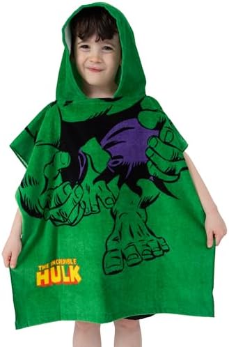 Marvel Boys Hulk Superhero Hooded Towel
