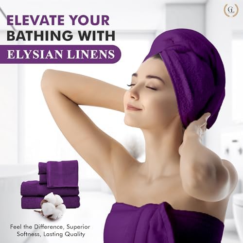 Elysian Linens Bath Towel Set 6-Piece 600 GSM 1
