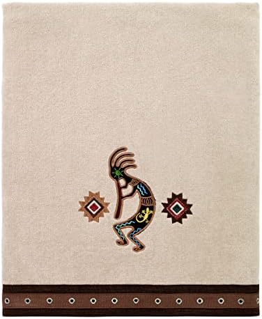 Avanti Linens 3pc Towel Set Soft Absorbent Cotton Towels Navajo Dance Design