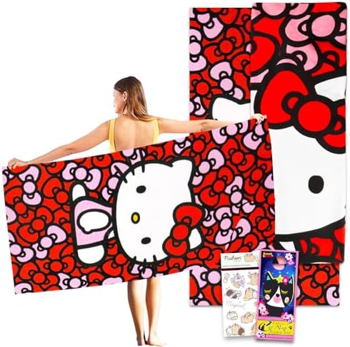 Hello Kitty Beach Towel Set - Perfect for the Beach or Pool