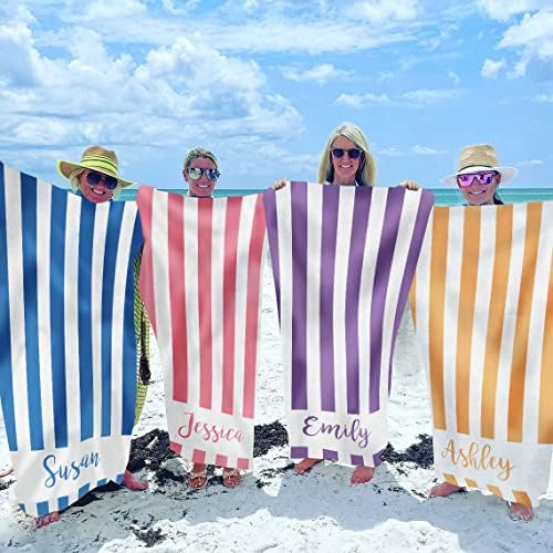 Personal Beach Towels Name-Embraced Fun
