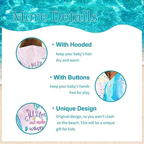 Mermaid Beach Poncho for Girls
