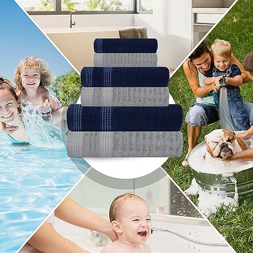 CASA COPENHAGEN Elegance 6-Piece Towel Set