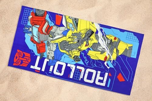 NORTHWEST Transformers Beach Towel Optimus Prime and Bumblebee 30x60