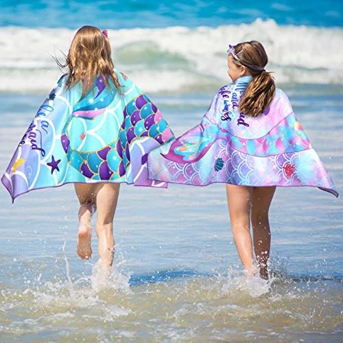 Yahenda Mermaid Beach Towels for Kids