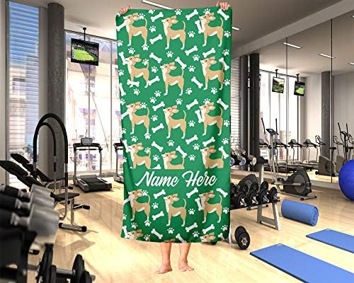 Personalized Pet Dog Chihuahua Towel - Custom Travel Bath Towels