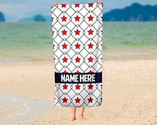Personalized American Flag USA July 4th Towel