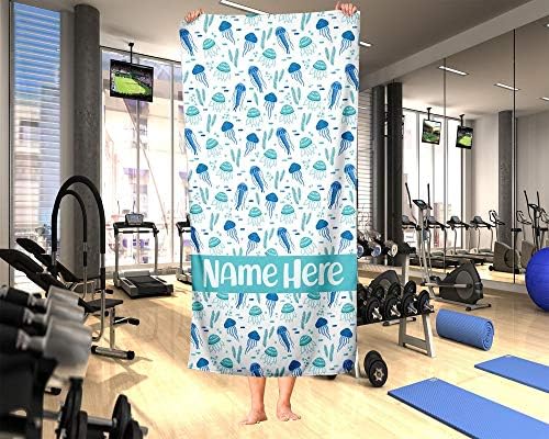 Personalized Corner Unique Design Jellyfish Beach Towels