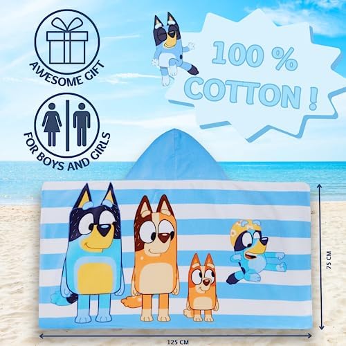 Bluey Stay Safe Bath Beach Swimming Needs No Parent 100 Cotton Towels